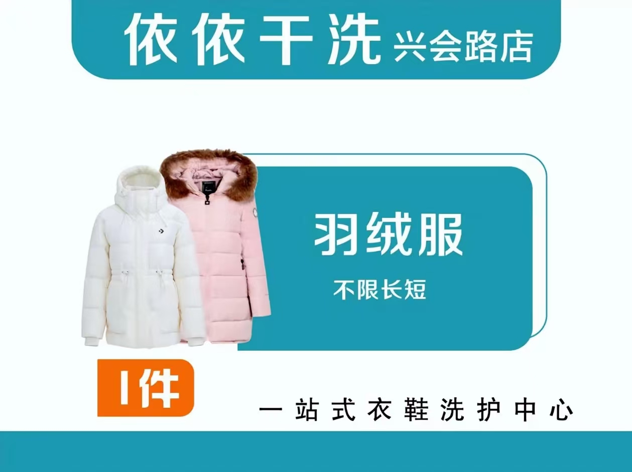 羽绒服毛呢外套清洗1件